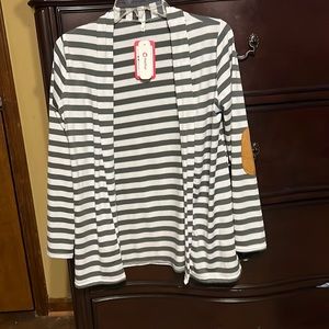 Pat pat trendy stripped long-sleeve cardigan size small